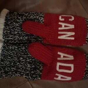 Red and Black Kids Mittens